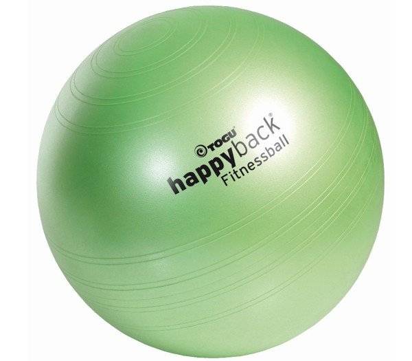 TOGU Happyback Fitnessball mit Softoberfläche in grün